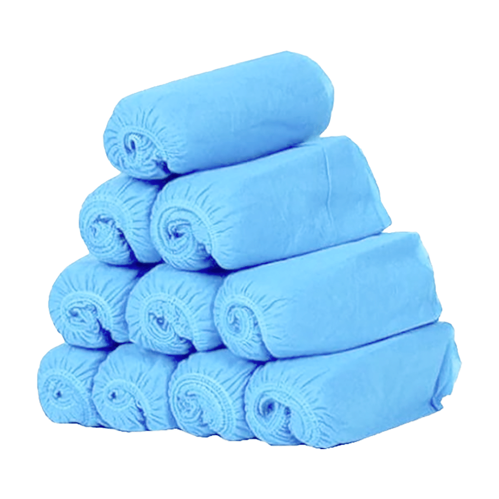 S4 Healthcare Disposable Non Woven Shoe Covers White