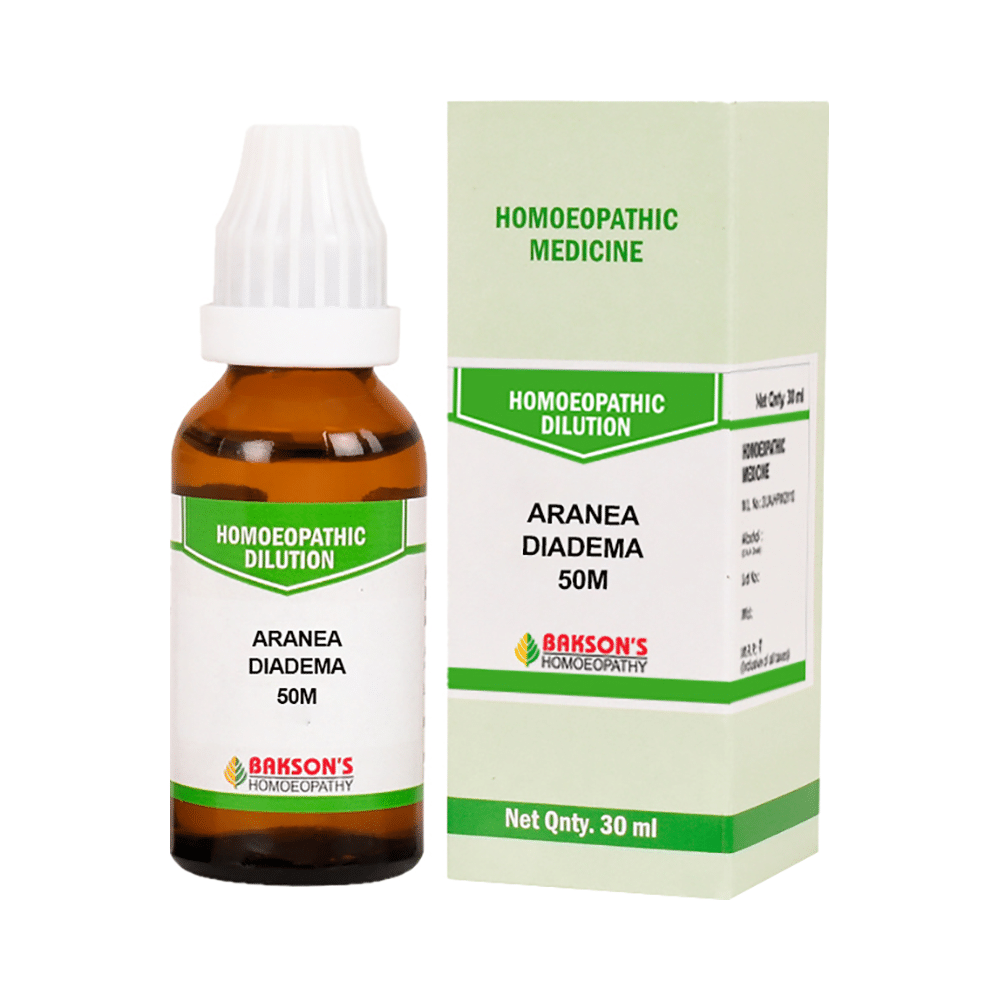 Bakson's Homeopathy Dilution Aranea Diadema 50M