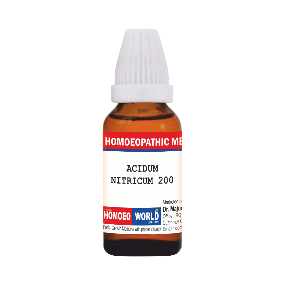Dr. Majumder Homeo World Acidum Nitricum Dilution (30ml Each) 200