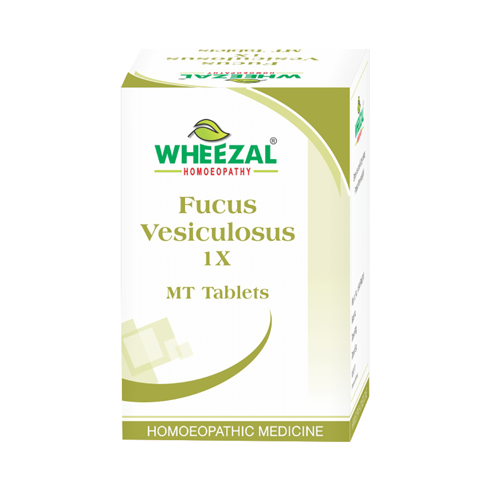 Wheezal Homeopathy Fucus Vesiculosus 1X MT Tablet