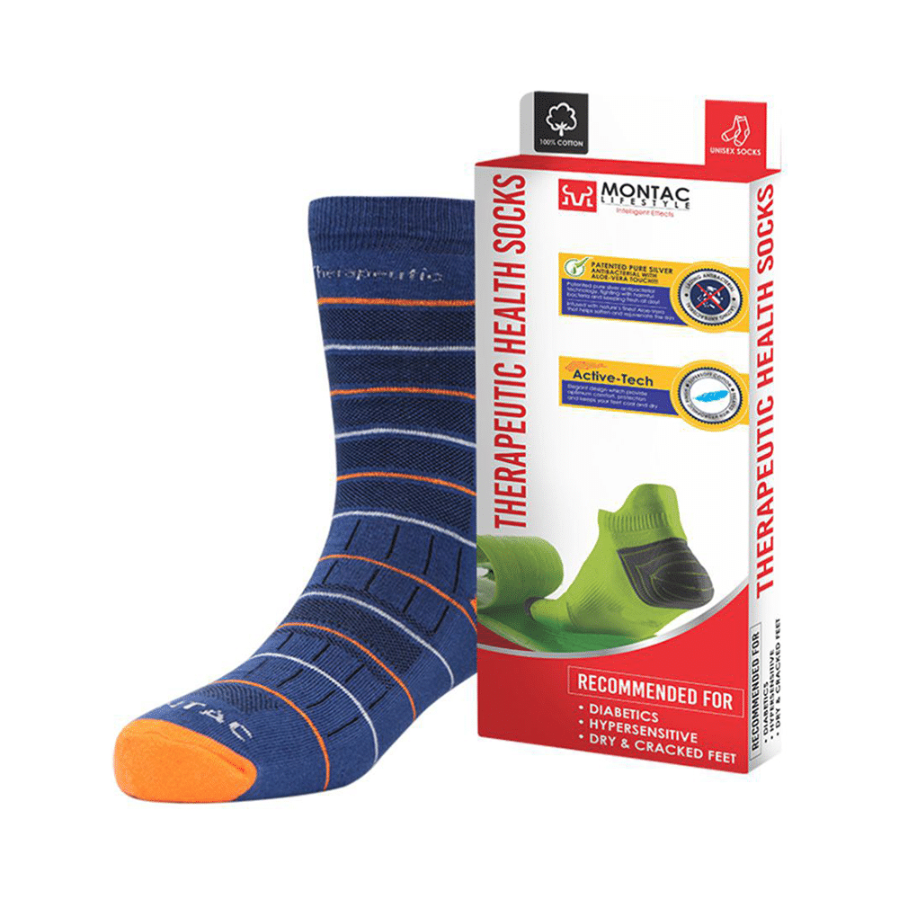 Montac Lifestyle Therapeutic Health Socks Blue - Image 1