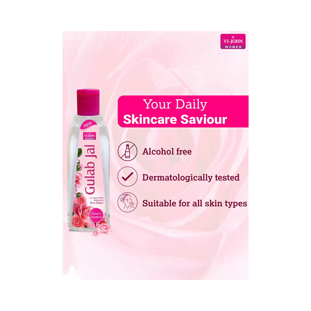 Vi-John Women Gulab Jal Premium Rose Water Natural Goodness -120ml - Image 4