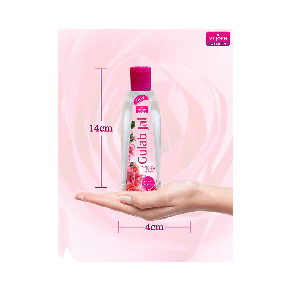 Vi-John Women Gulab Jal Premium Rose Water Natural Goodness -120ml - Image 5