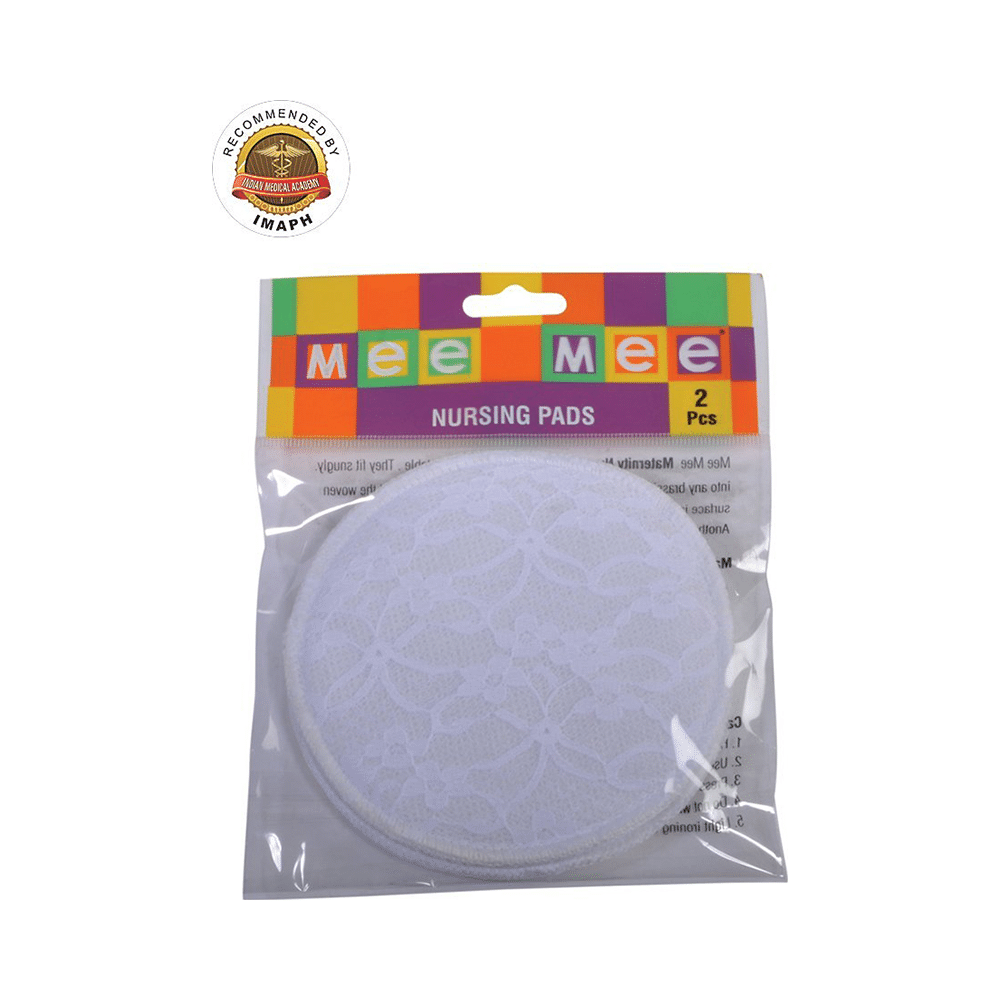 Mee Mee Washable Cotton Maternity Breast Pads White