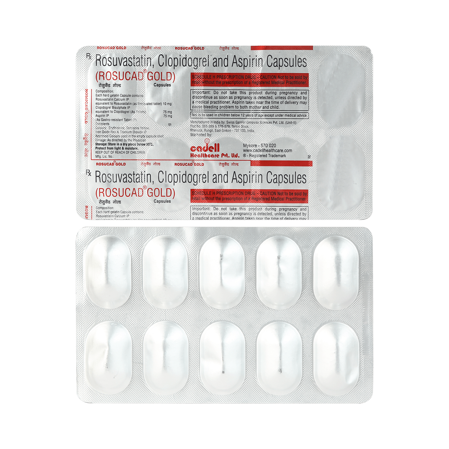 Rosucad Gold 75mg/10mg/75mg Capsule