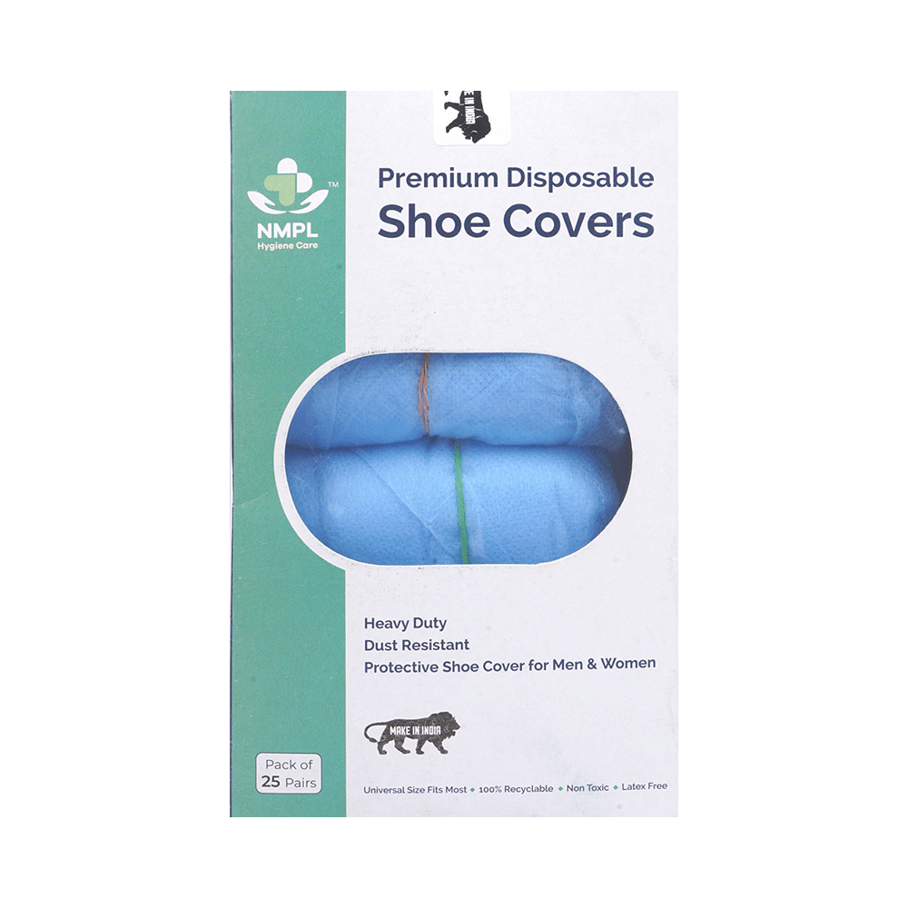 NMPL Hygiene Care Premium Disposable Shoe Cover Blue