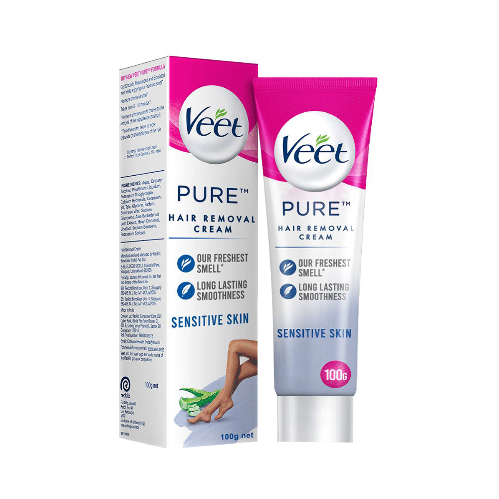 Veet Pure Hair Removal Cream for Women | No Ammonia Smell | For Sensitive Skin