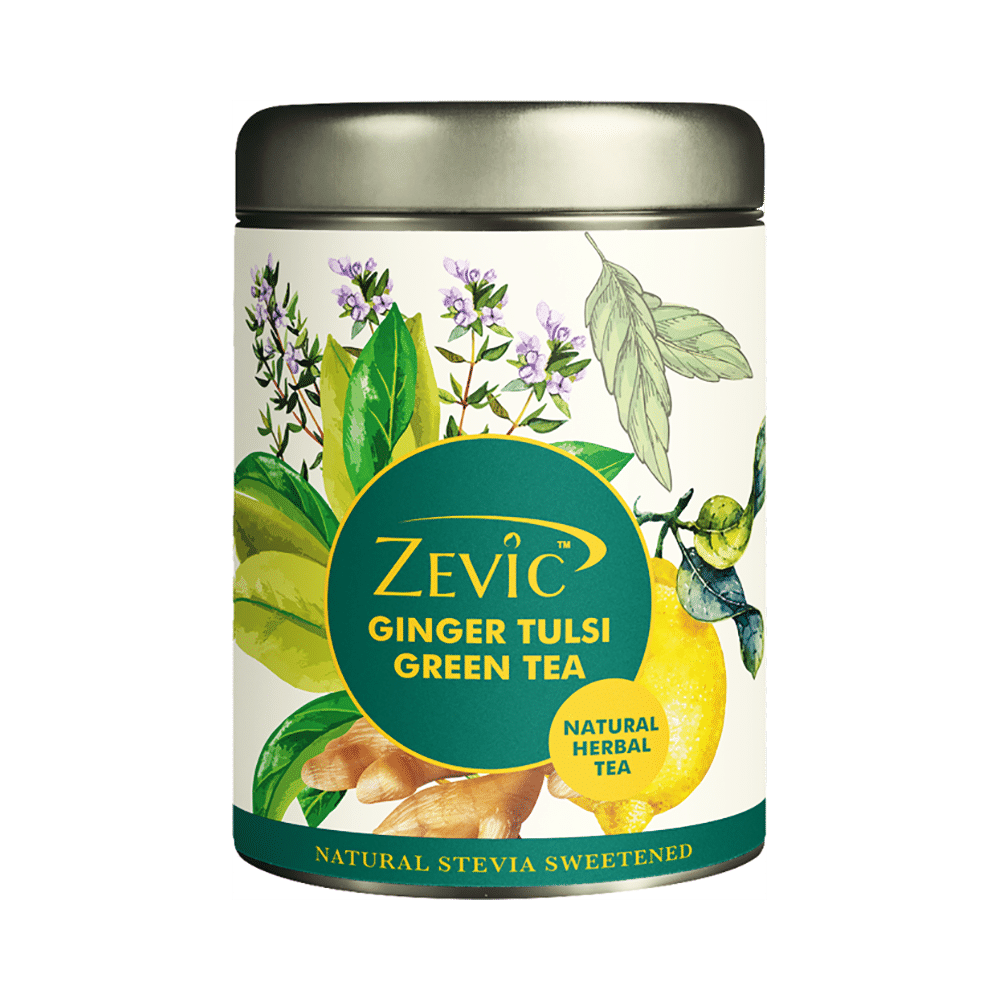 Zevic Ginger Tulsi Green Tea Natural Herbal Tea