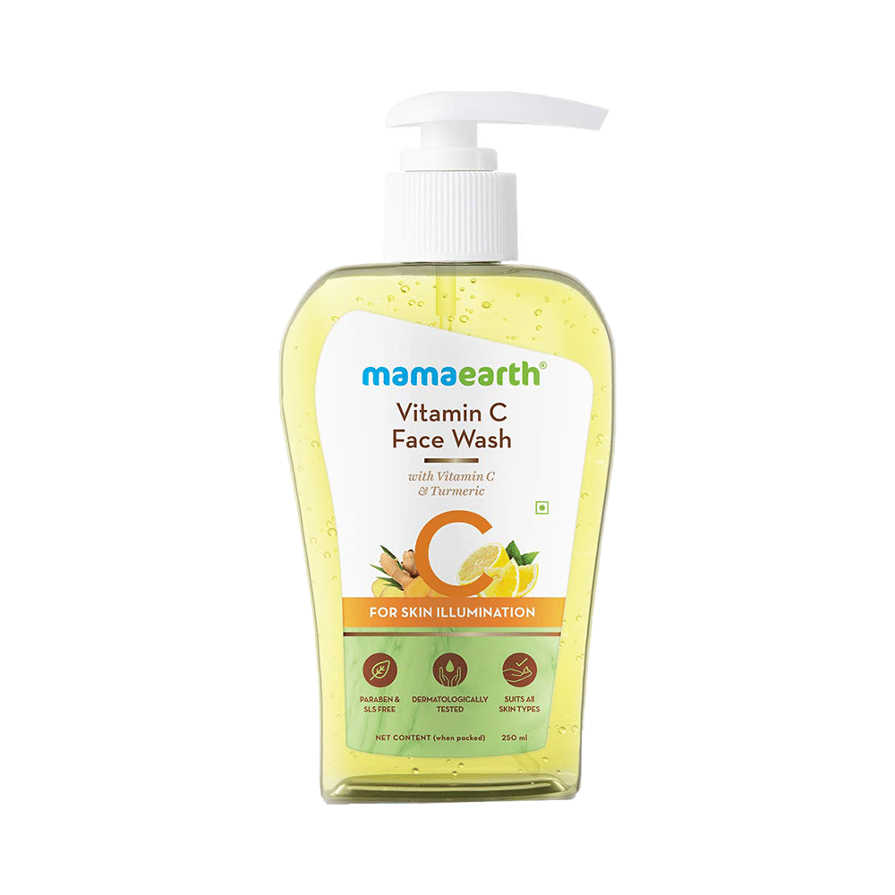 Mamaearth Vitamin C Face Wash for Healthy Skin | Paraben & SLS-Free | Face Care Product for All Skin Types