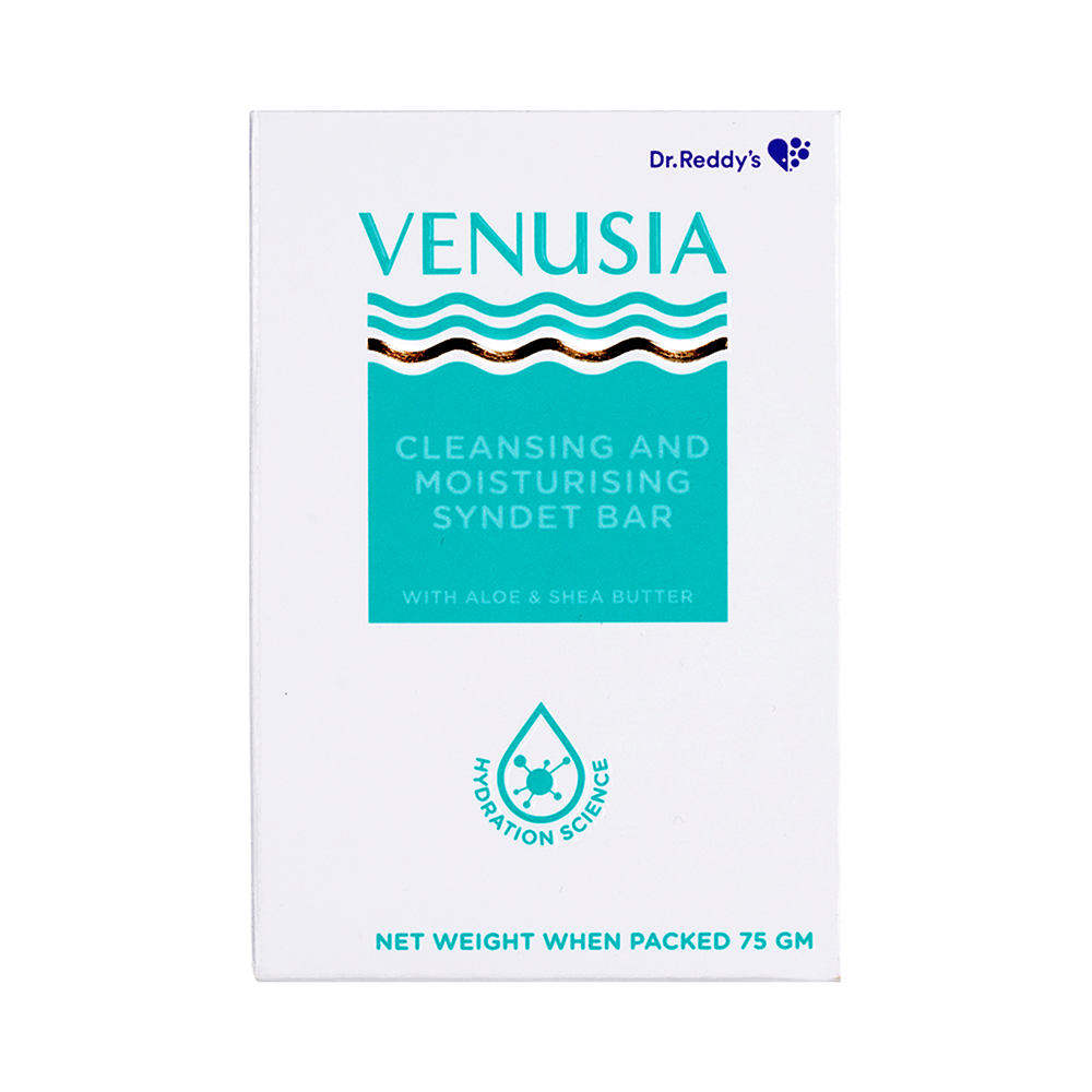 Venusia Cleansing & Moisturising Bathing Bar with Shea & Aloe Butter | Promotes Hydrated & Supple Skin