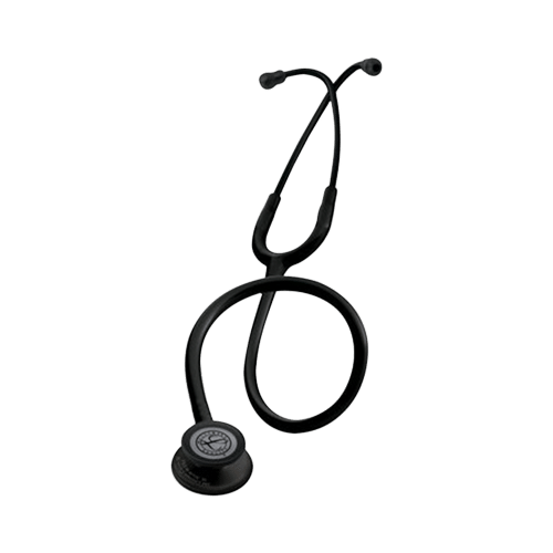 3M Littmann Classic III Stethoscope, Black Edition Chestpiece, Black Tube, 27 inch, 5803