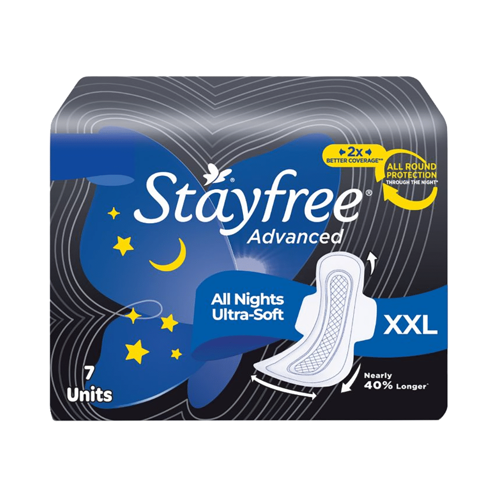 Stayfree Advanced All Night Ultra-Soft with Wings Pads XXL