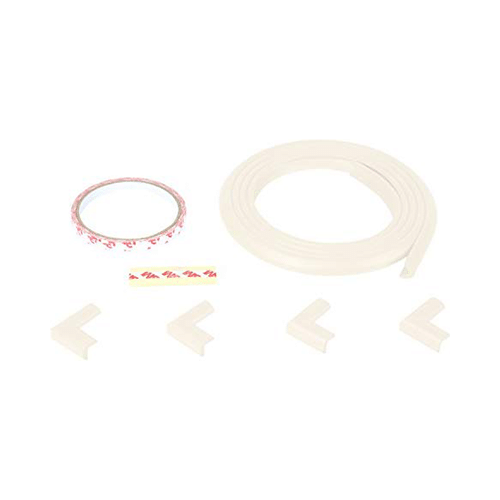 Safe-O-Kid Unique High Density L-Shaped 2mtr Long Mini 1 Edge Guard with 4 Corner Cushions Cream