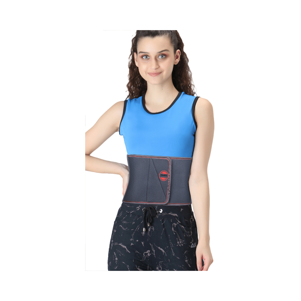 Dgarys Elastic Abdominal Belt After Delivery for Tummy Reduction Belt For Pregnant Women Small Grey