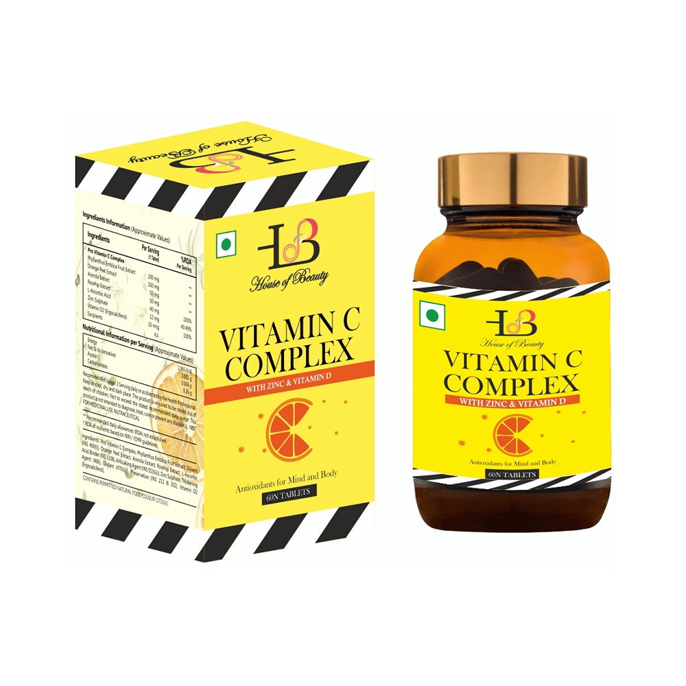 House of Beauty Vitamin C Complex with Zinc & Vitamin D Tablet