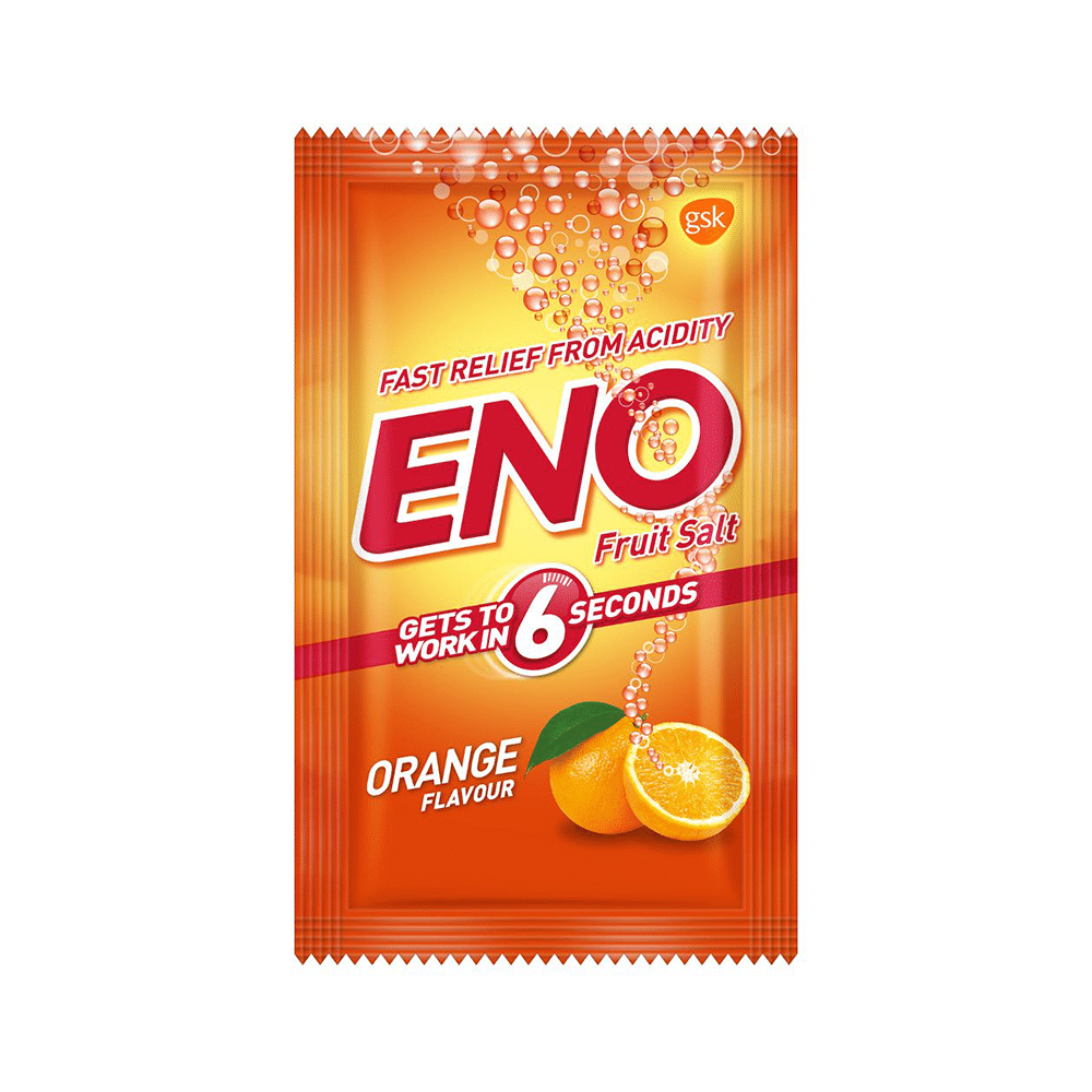 Eno Powder | Provides Fast Relief from Acidity | Flavour Orange