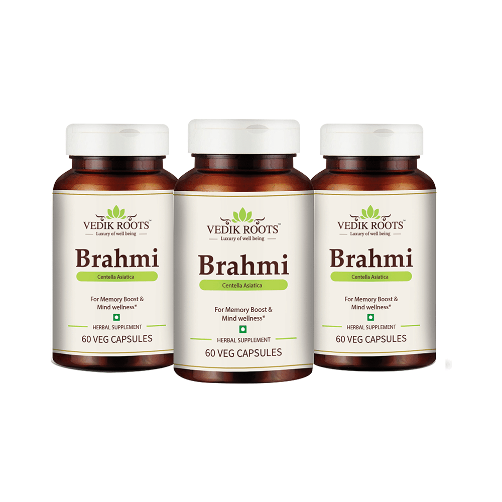 Vedikroots Brahmi Veg Caps (60 Each)