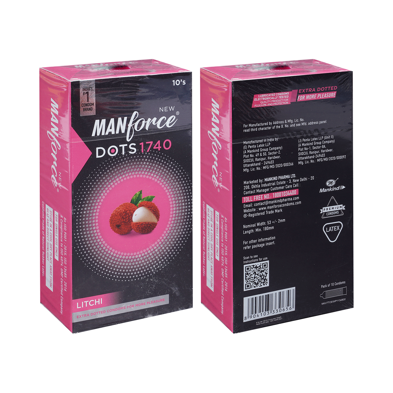 Manforce 1740 Dots Litchi Condom