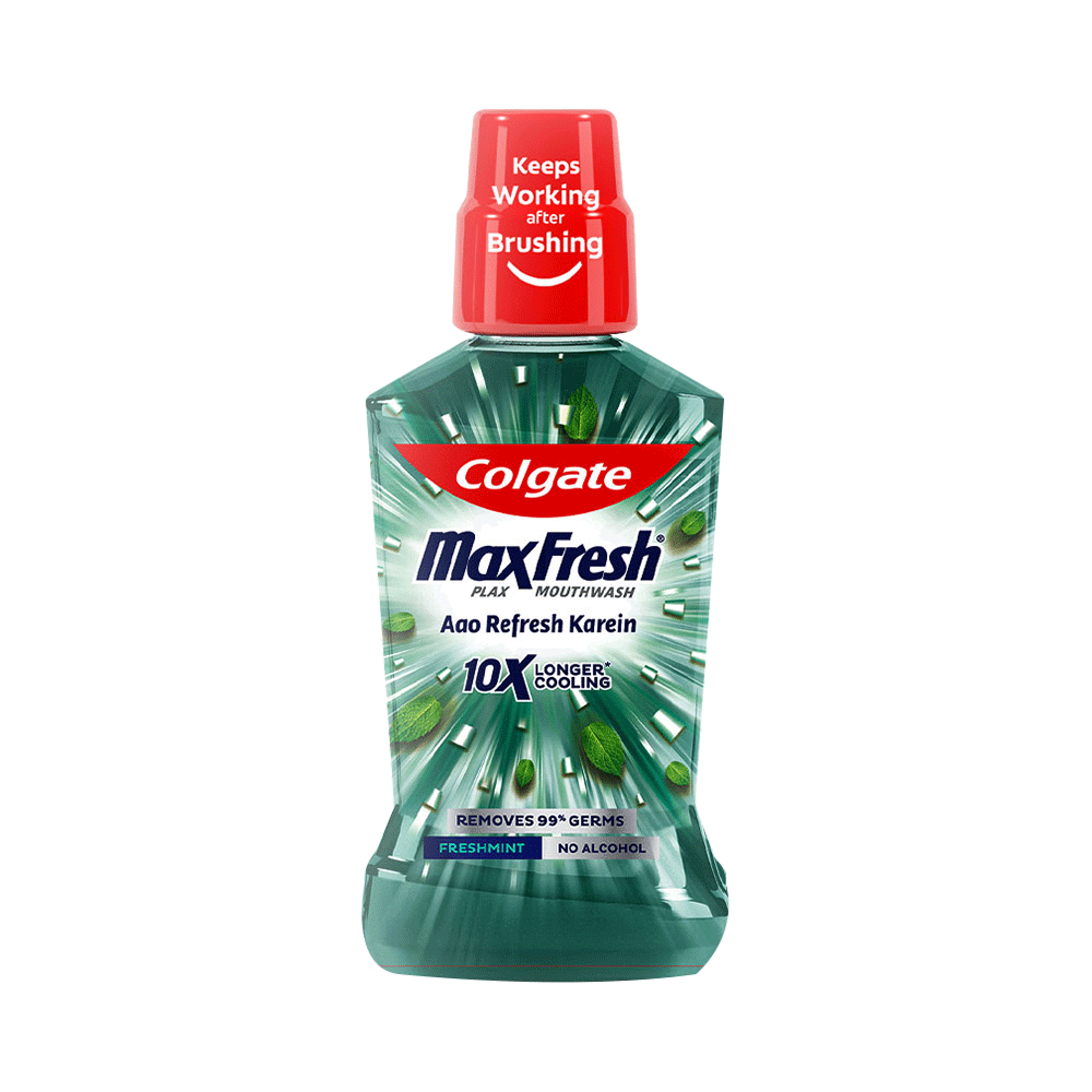 Colgate Fresh Mint MaxFresh Plax Antibacterial Mouth Wash - Image 1