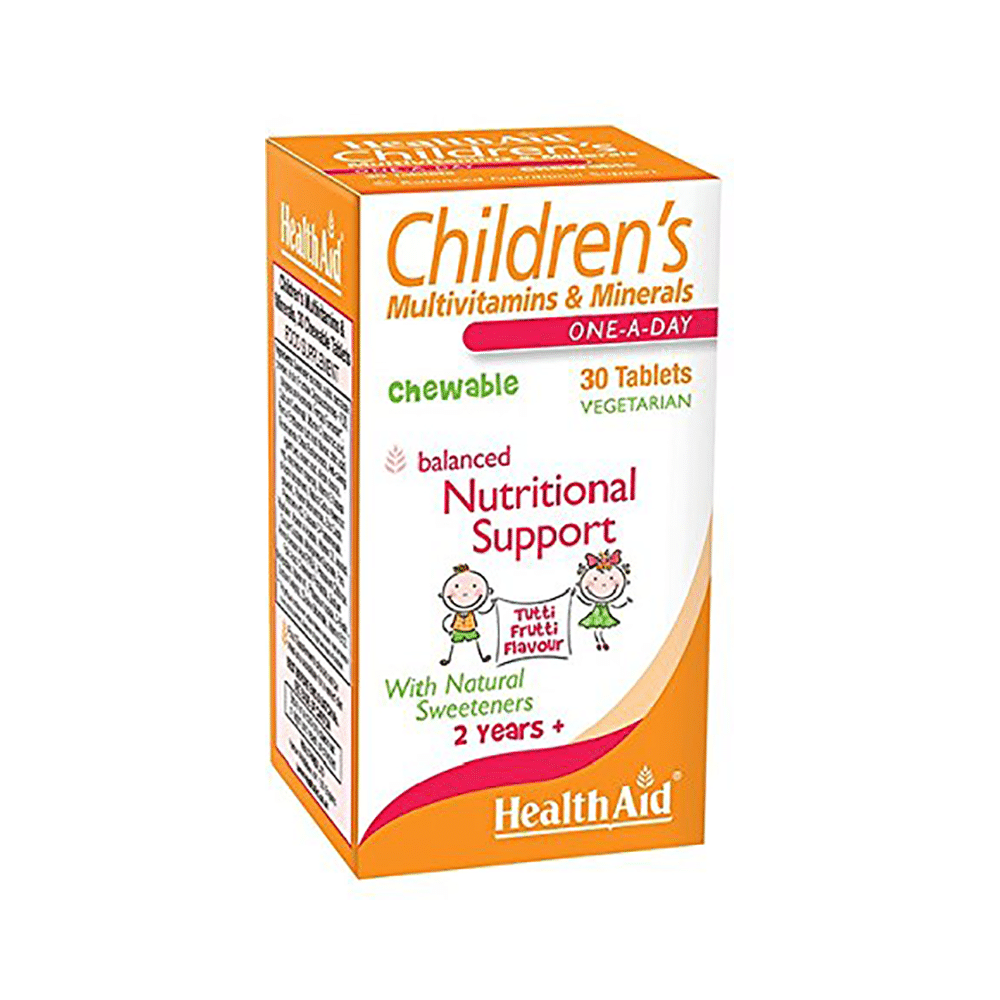 Healthaid Childrens Multivitamins & Minerals Chewable Tablet Tutti Frutti