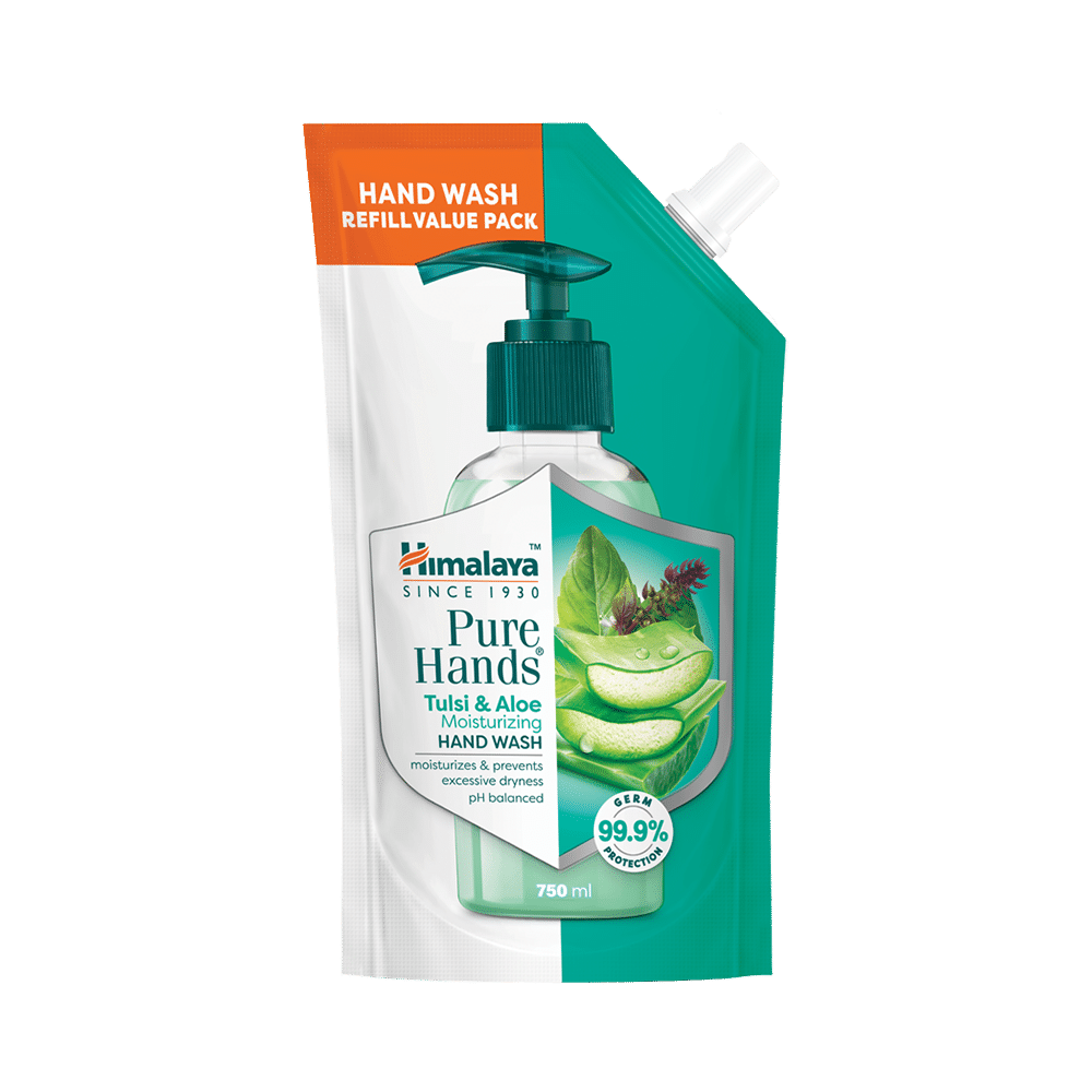 Himalaya Personal Care Tulsi & Aloe Moisturizing Pure Hands Hand Wash Refill Pack