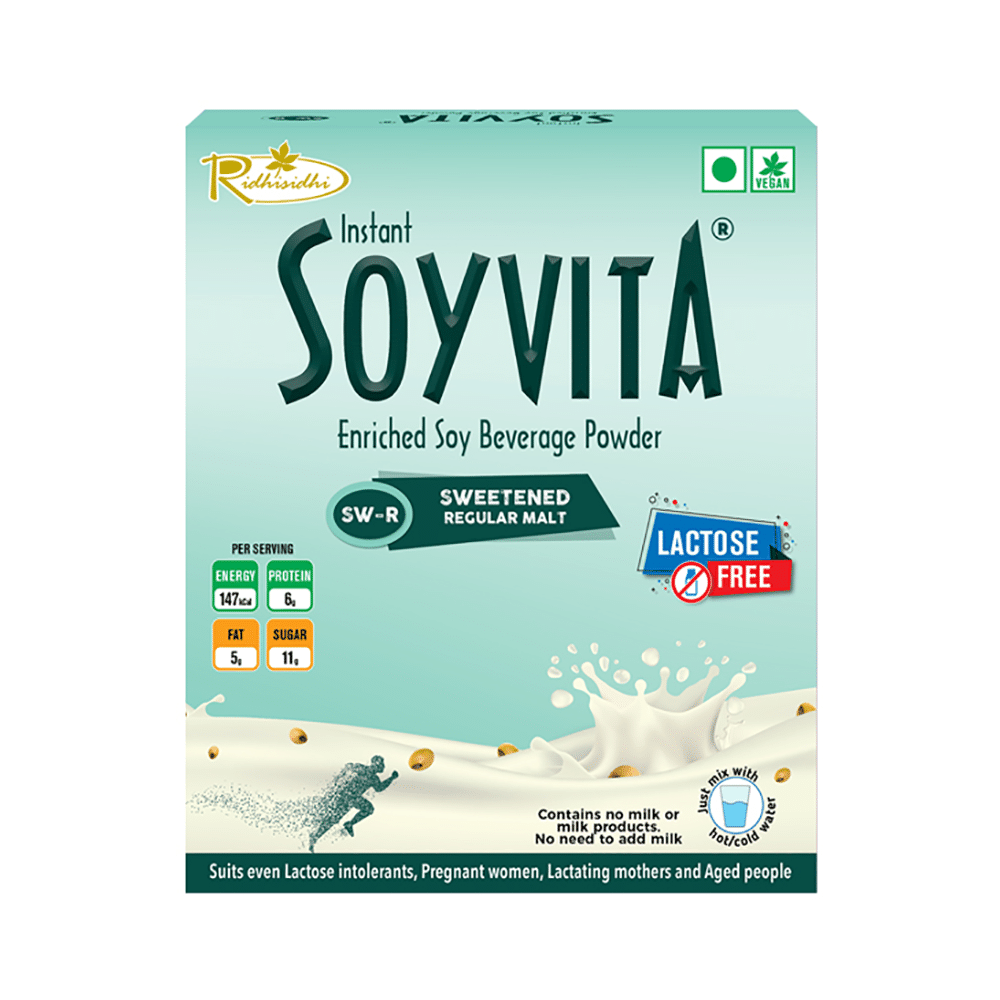 Soyvita Enriched Soy Beverage Powder Sweetened Regular Malt