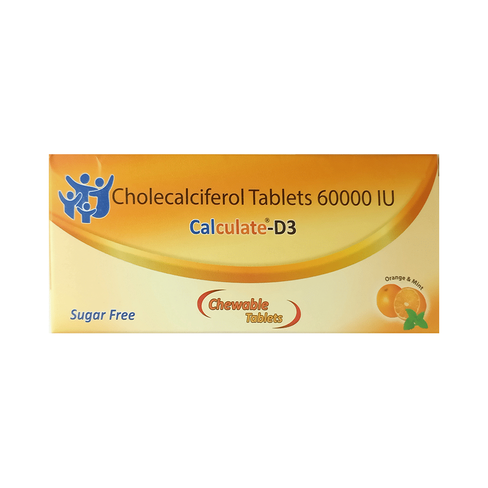 Calculate-D3 Chewable Tablet Orange & Mint Sugar Free