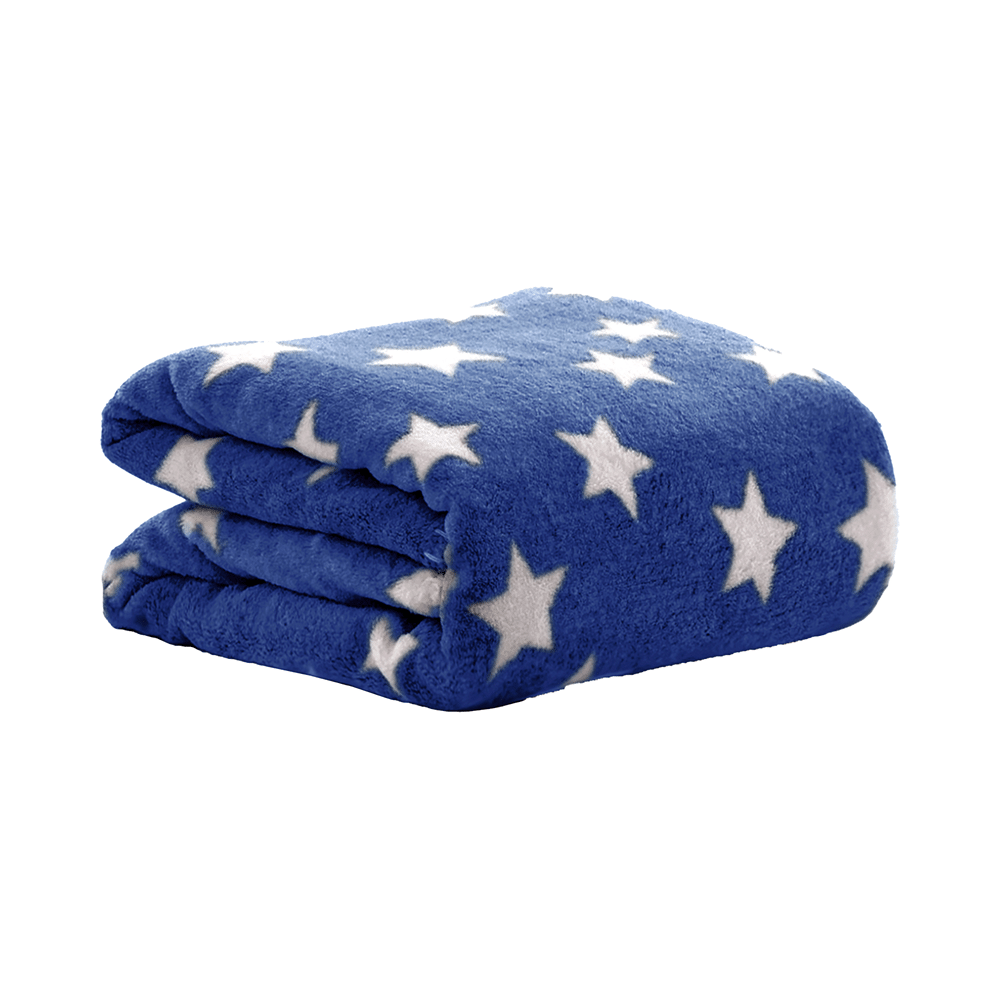 Oyo Baby All Season Ultrasoft Single Baby Blanket Star Dark Blue