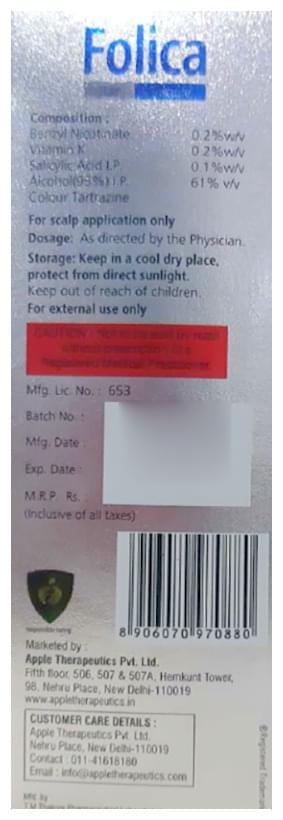 Folica Hair Tincture - Image 2