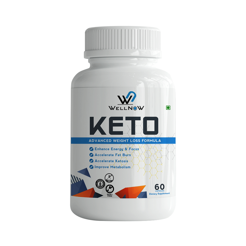 Wellnow Keto Capsules for Improved Metabolism, Fat Loss & Energy (60 Each)