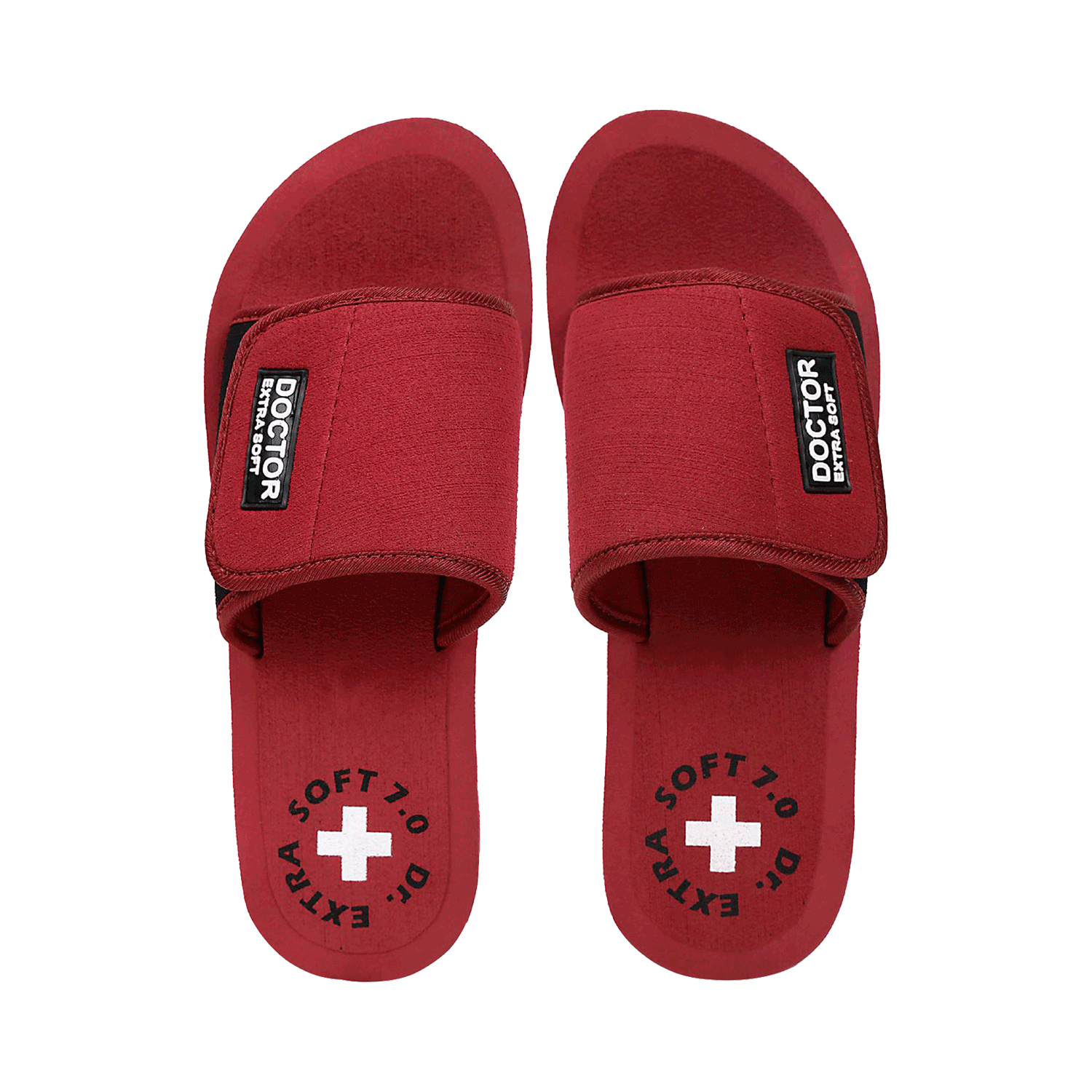 Doctor Extra Soft D-52 Flipflops and House Slippers for Women’s Maroon 4