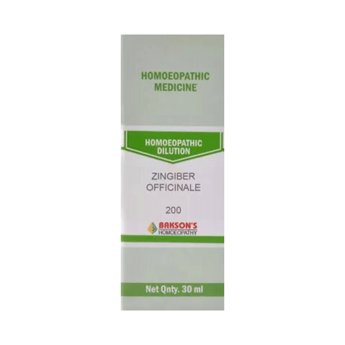 Bakson's Homeopathy Zingiber Officinale Dilution 200