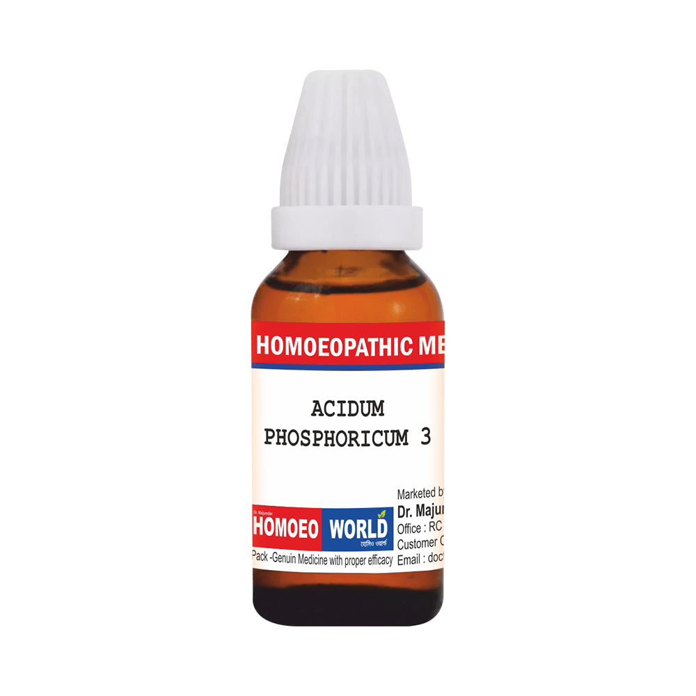 Dr. Majumder Homeo World Acidum Phosphoricum Dilution (30ml Each) 3