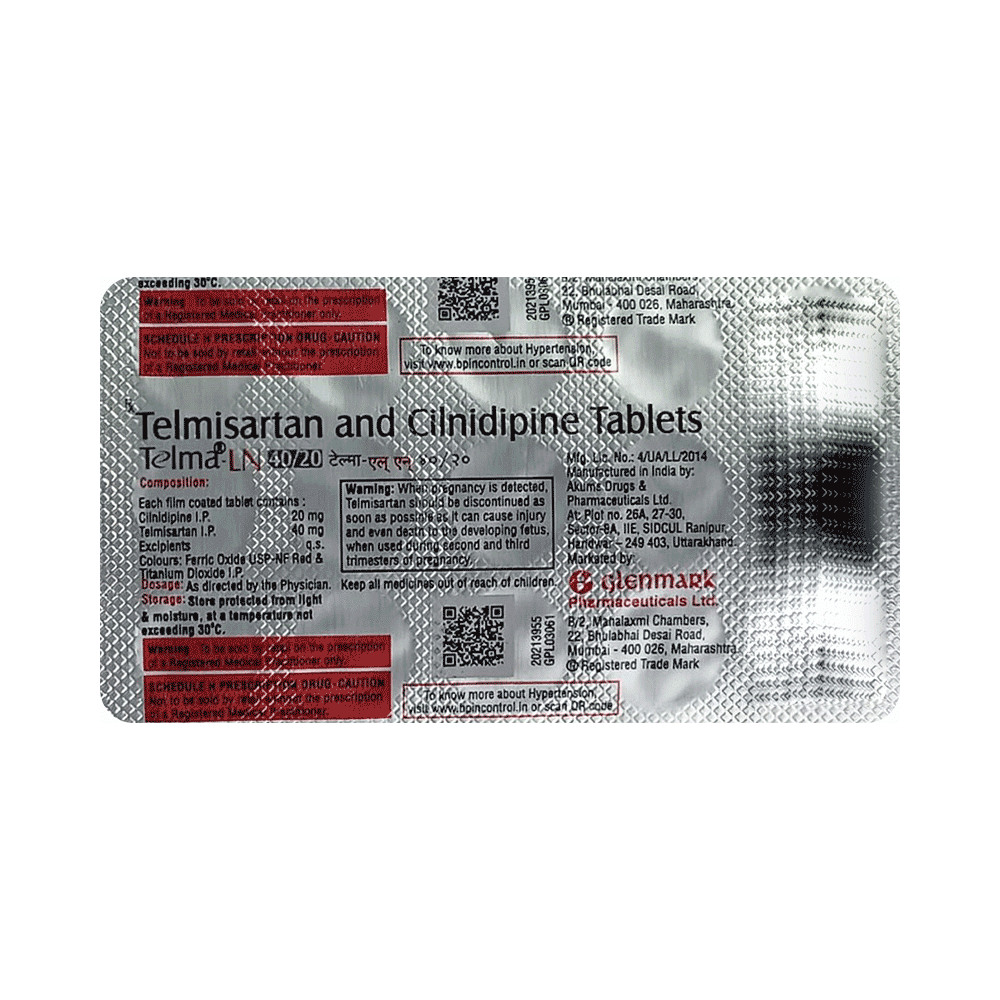 Telma-LN 20mg/40mg Tablet