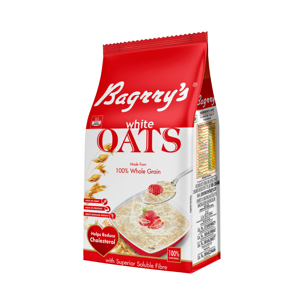 Bagrry's White Oats for Weight Management & Cholesterol Reduction
