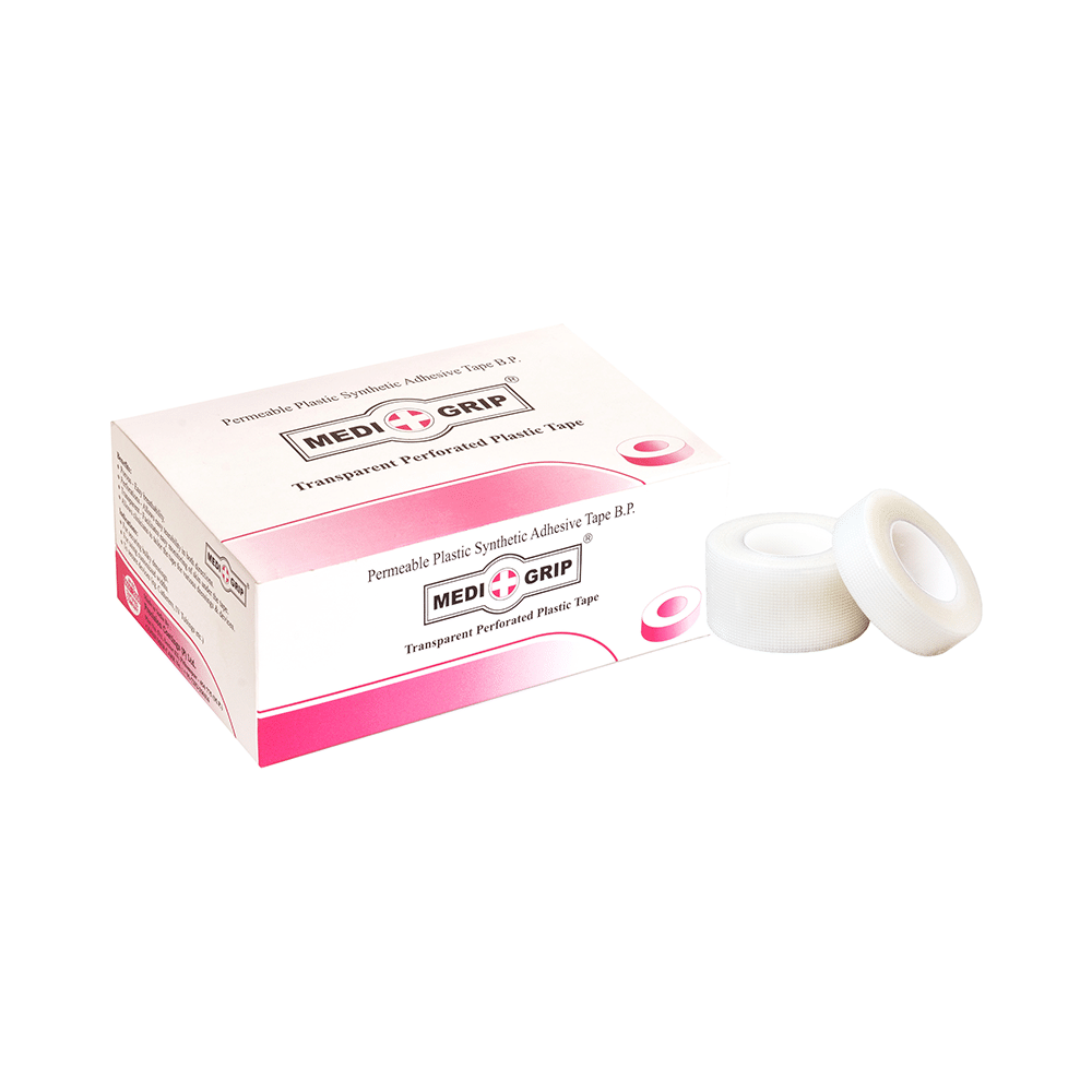 Medigrip Transparent Perforated Plastic Tape 2.5cm x 9.1m