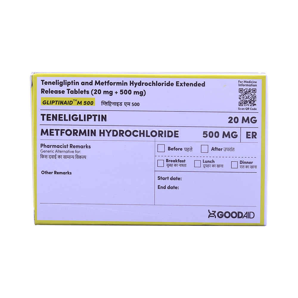 Gliptinaid M 500 Tablet ER