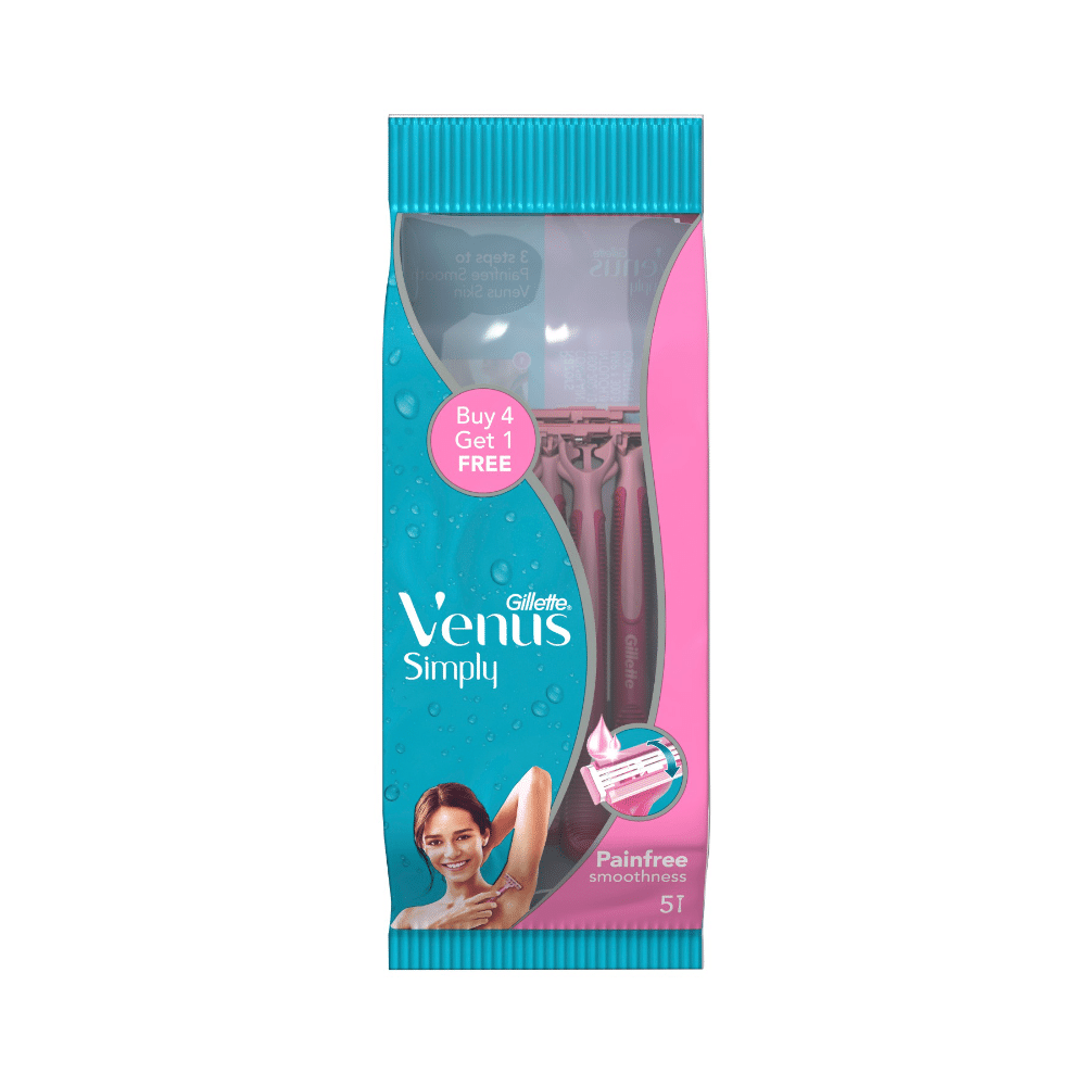 Gillette Venus Simply Razor for Women Buy 4 Get 1 Free