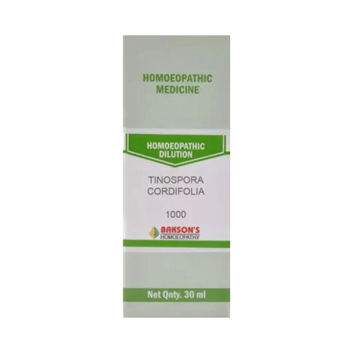 Bakson's Homeopathy Tinospora Cordifolia Dilution 1000 CH