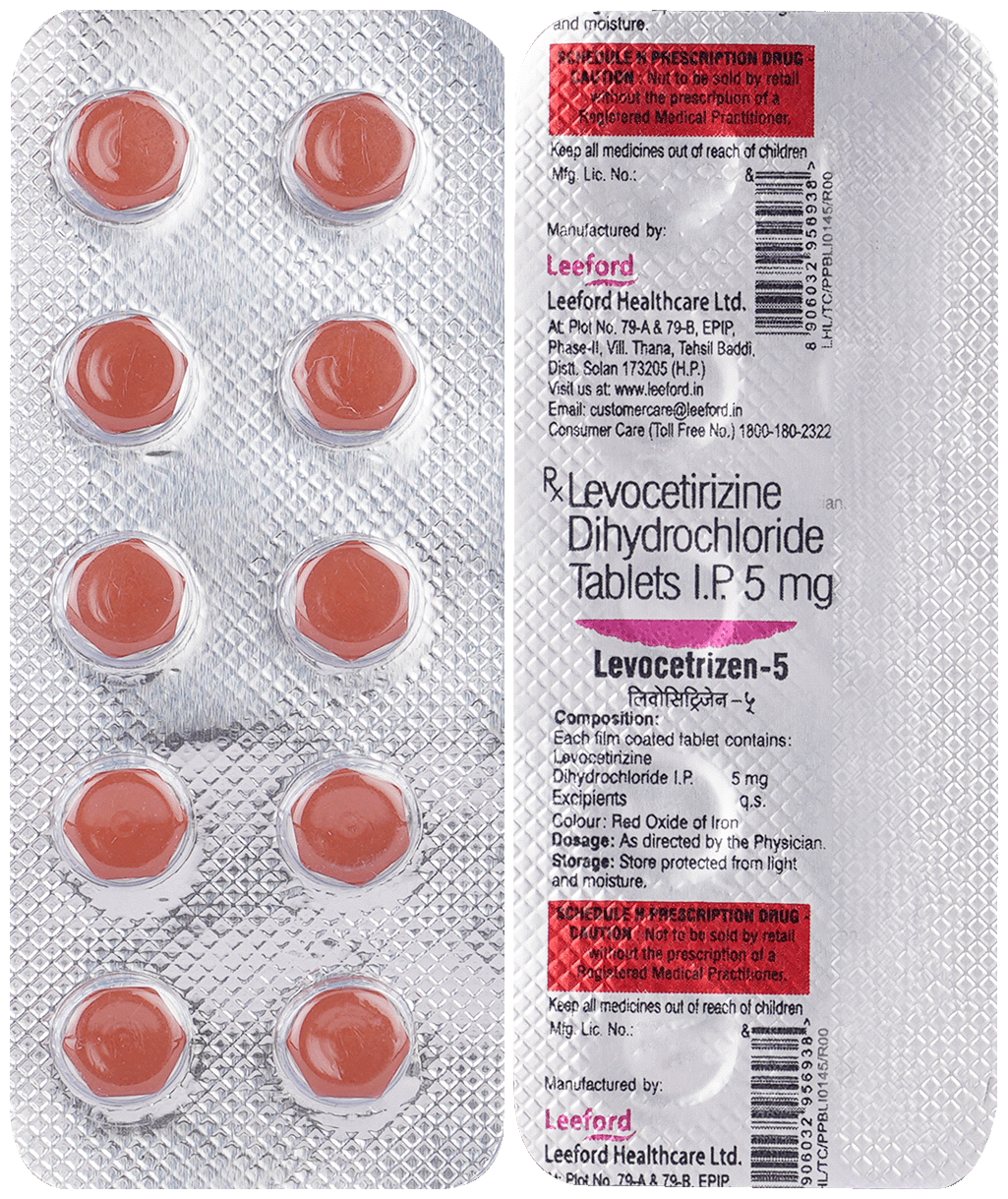 Levocetrizen 5mg Tablet