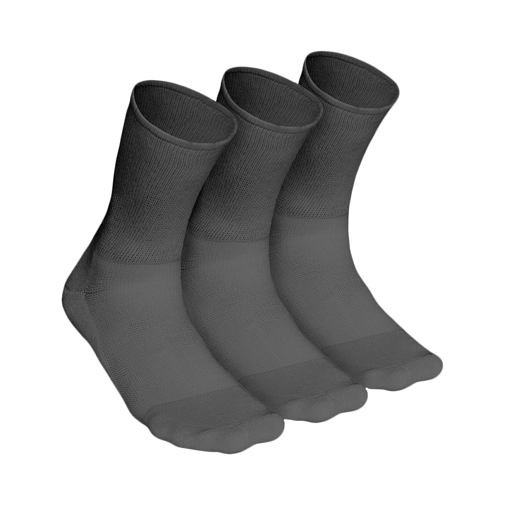 Heelium Diabetic Bamboo Socks Grey Free Size