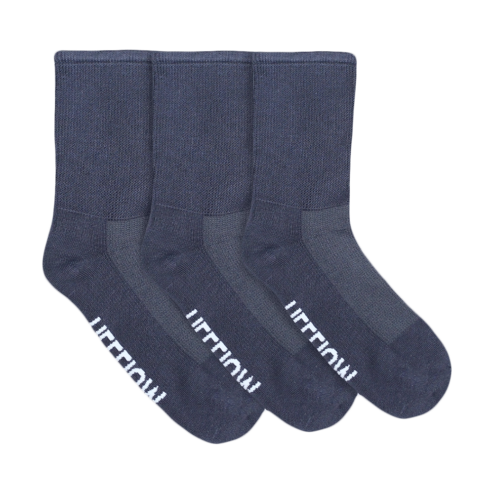 Heelium Diabetic Bamboo Socks Grey Free Size - Image 2