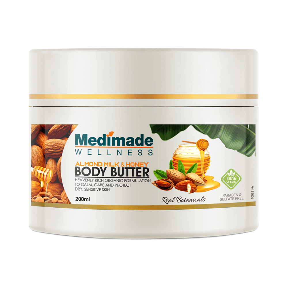 Medimade Wellness Almond Milk & Honey Body Butter (200ml Each)