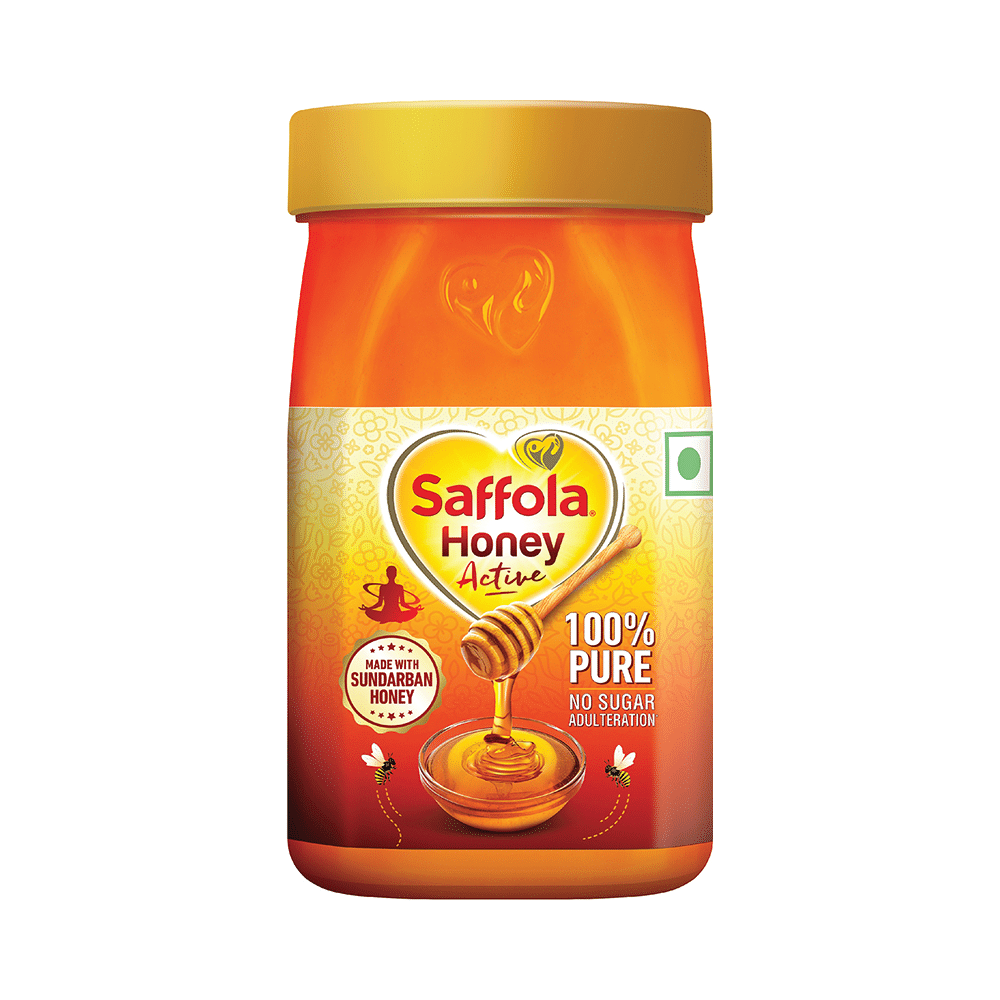 Saffola Honey Active | Made with Sundarban Forest Honey | No Sugar Adulteration