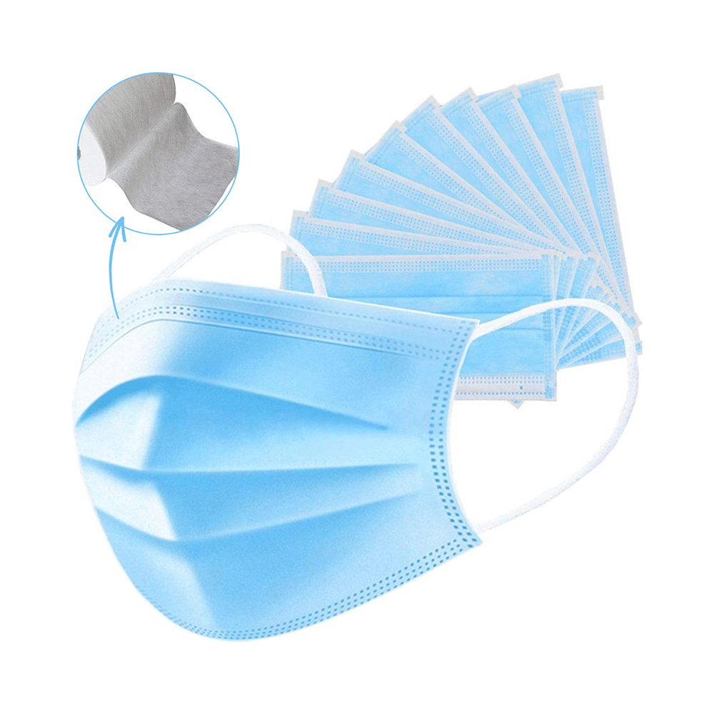 Oriley ORMB25 3 Ply Meltbrown Filter Non-Woven Disposable Face Mask