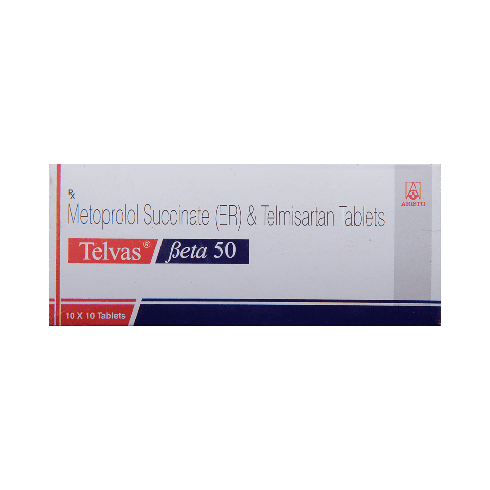 Telvas Beta 50 Tablet | 30 Minutes 24/7 Delivery