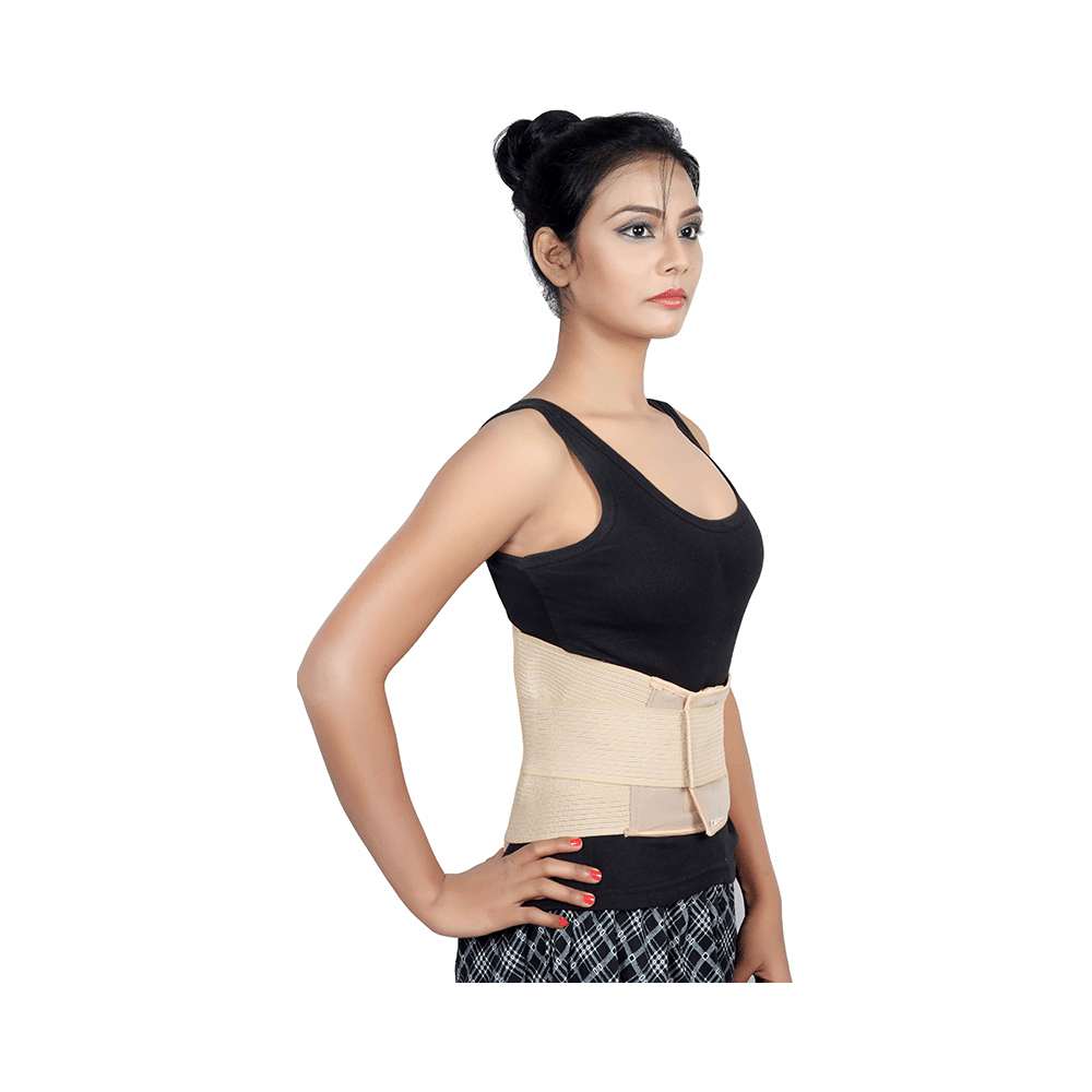 Wonder Care B103 Lumbar Support - Breathable Elastic Back Support Small Beige