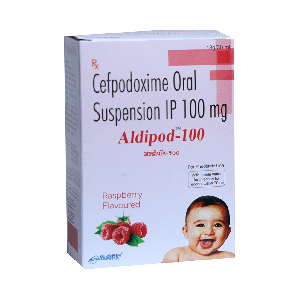 Aldipod 100 Oral Suspension Raspberry