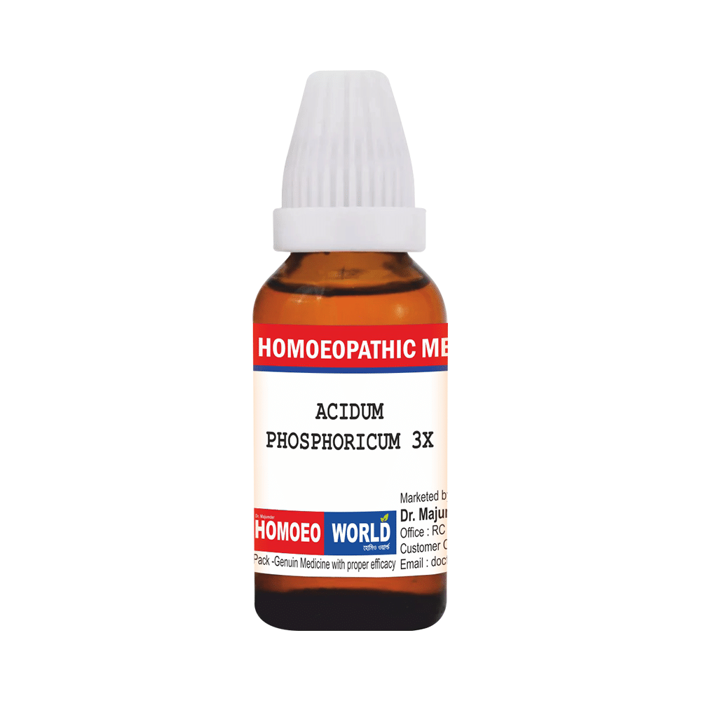 Dr. Majumder Homeo World Acidum Phosphoricum Dilution (30ml Each) 3X