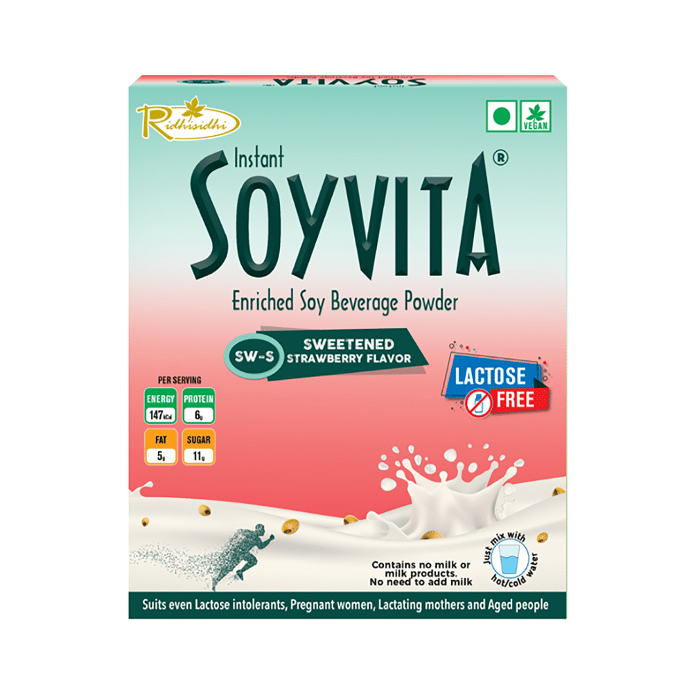 Soyvita Enriched Soy Beverage Powder Strawberry Sweetened